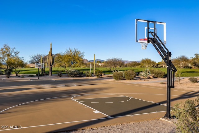 view of basketball court