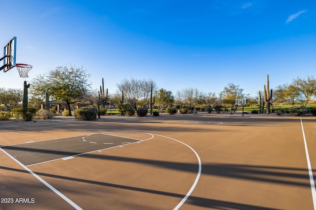 view of sport court