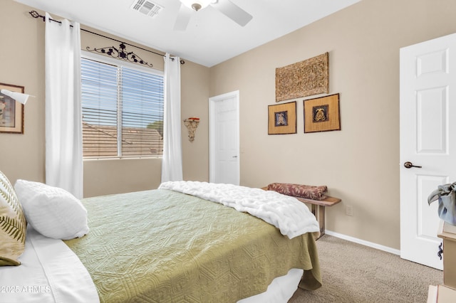2383 E Zion Way, Chandler, AZ 85249 - carpeted bedroom featuring a ceiling fan and baseboards