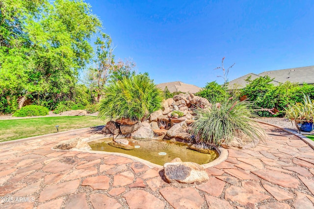2383 E Zion Way, Chandler, AZ 85249 - view of yard with a garden pond