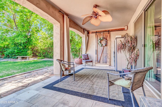 2383 E Zion Way, Chandler, AZ 85249 - view of patio / terrace with a ceiling fan