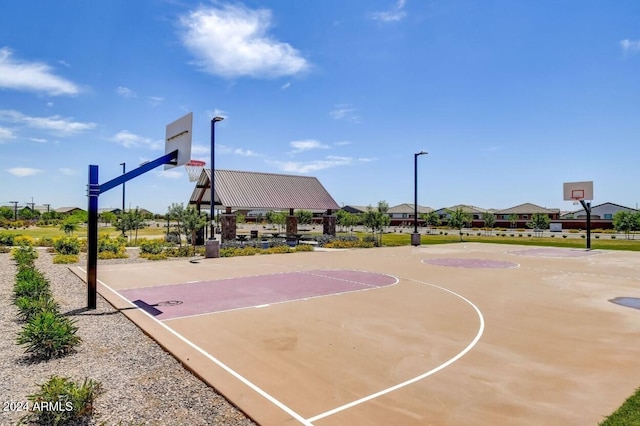 view of sport court