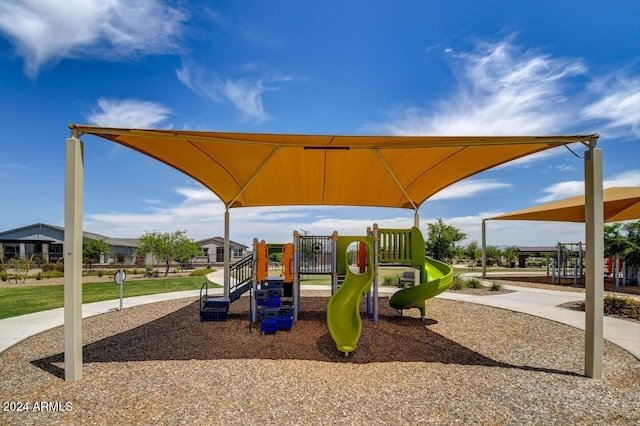 view of jungle gym