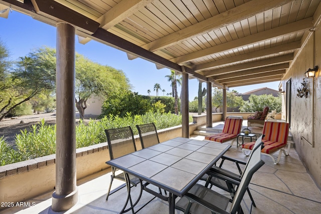 view of patio