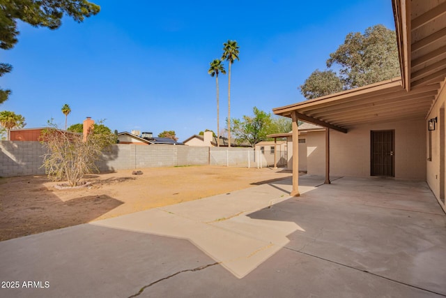 view of patio / terrace featuring a fenced backyard