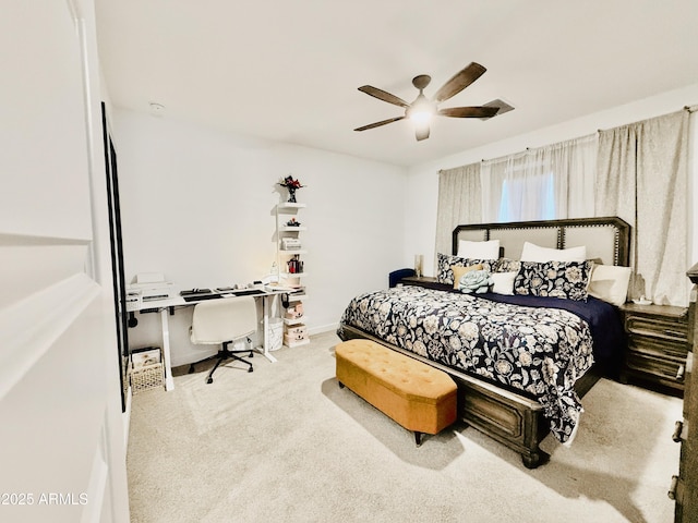 1657 W Monte Way, Phoenix, AZ 85041 - bedroom featuring carpet, a desk, and ceiling fan