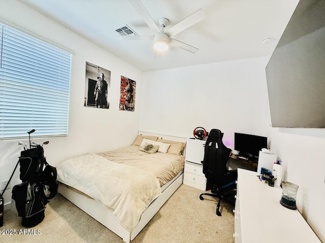 1657 W Monte Way, Phoenix, AZ 85041 - carpeted bedroom featuring an office area and a ceiling fan