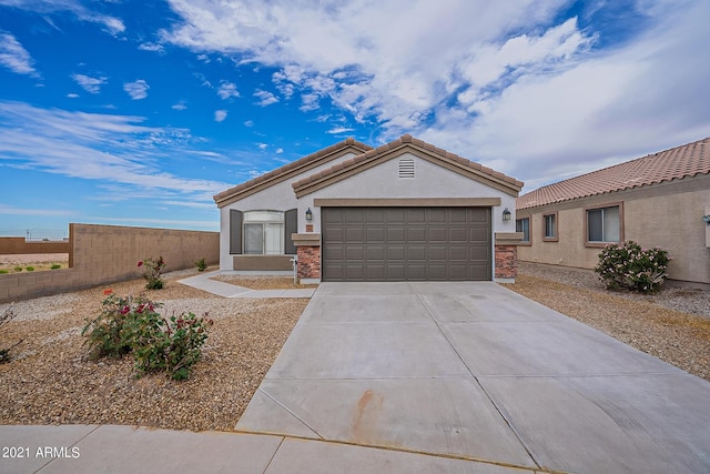 ranch-style house with a garage