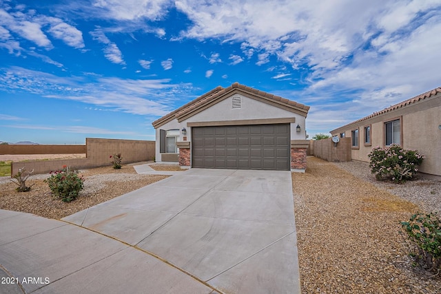 ranch-style house with a garage