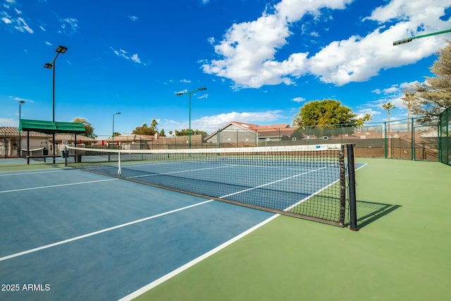 view of tennis court