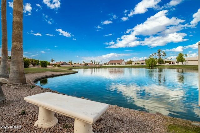 view of water feature