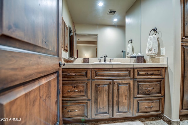 bathroom featuring vanity