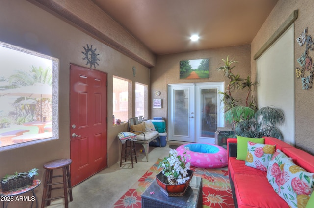 2115 N Cougar Ct, Casa Grande, AZ 85122 - interior space with french doors and carpet floors