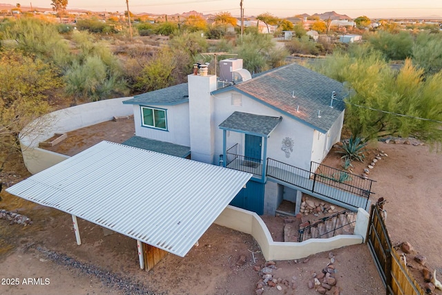 birds eye view of property