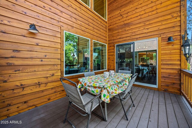 2540 W Waters Edge Ln, Lakeside, AZ 85929 - deck featuring outdoor dining space