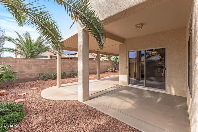 view of patio / terrace featuring a fenced backyard