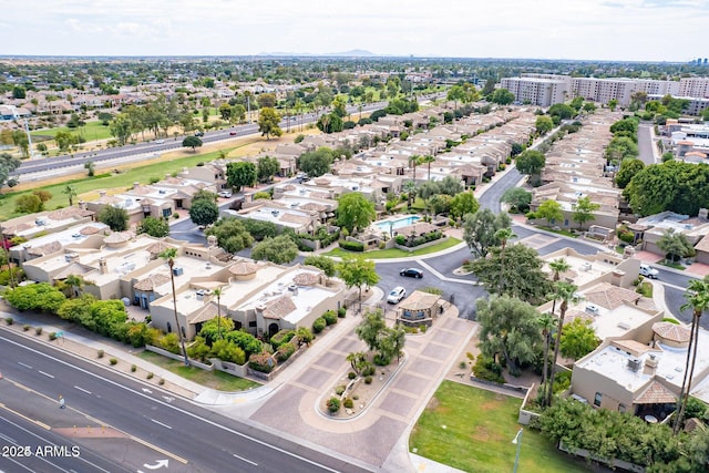 birds eye view of property featuring a residential view