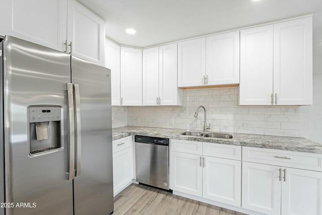 3743 E Coronado Rd, Phoenix, AZ 85008 - kitchen with a sink, white cabinetry, and stainless steel appliances