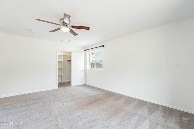 3743 E Coronado Rd, Phoenix, AZ 85008 - empty room featuring light colored carpet, ceiling fan, and baseboards