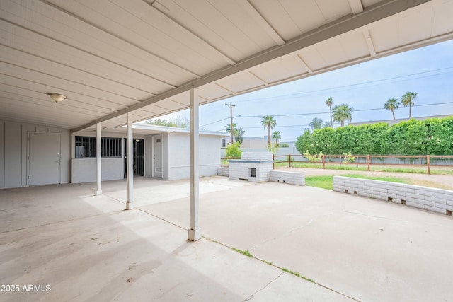 3743 E Coronado Rd, Phoenix, AZ 85008 - view of patio featuring an attached carport and fence