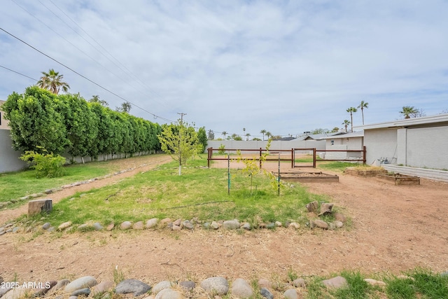 3743 E Coronado Rd, Phoenix, AZ 85008 - view of yard with fence and a vegetable garden