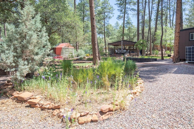 8894 W Lufkin Dr, Pine, AZ 85544 - view of yard with a gazebo and an outdoor structure