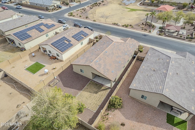 aerial view featuring a residential view