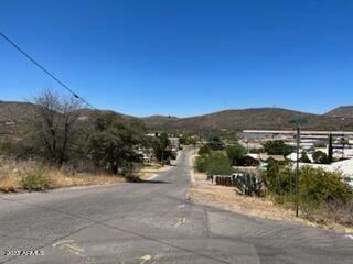 view of road featuring a mountain view