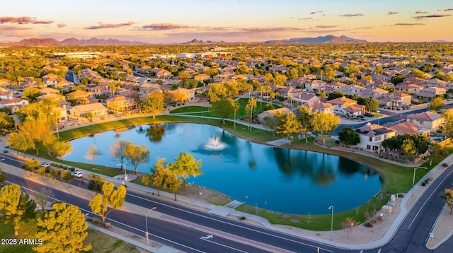 6502 W Wahalla Ln, Glendale, AZ 85308 - aerial view of residential area with a water and mountain view