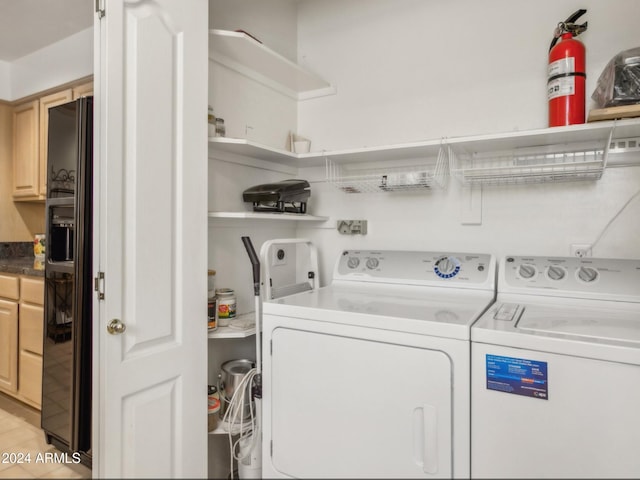 laundry area featuring separate washer and dryer