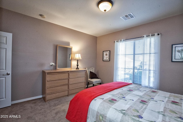 bedroom with carpet