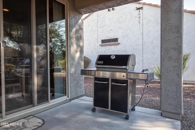 view of patio / terrace featuring grilling area