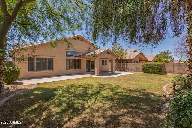 10318 E Plata Ave, Mesa, AZ 85212 - back of house featuring stucco siding, a patio, and a tiled roof