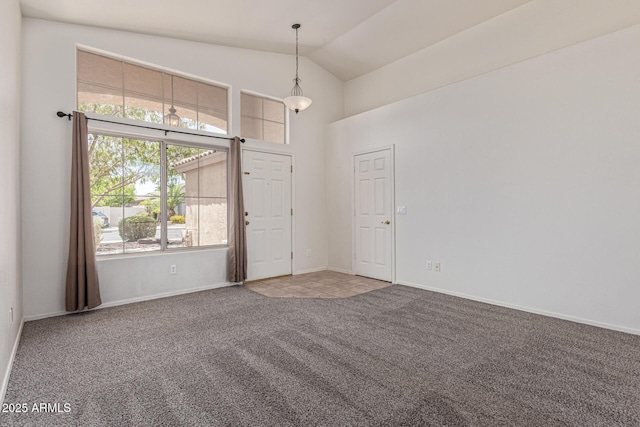 10318 E Plata Ave, Mesa, AZ 85212 - unfurnished room featuring carpet floors and high vaulted ceiling