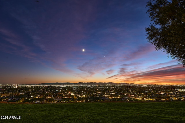 view of nature at dusk