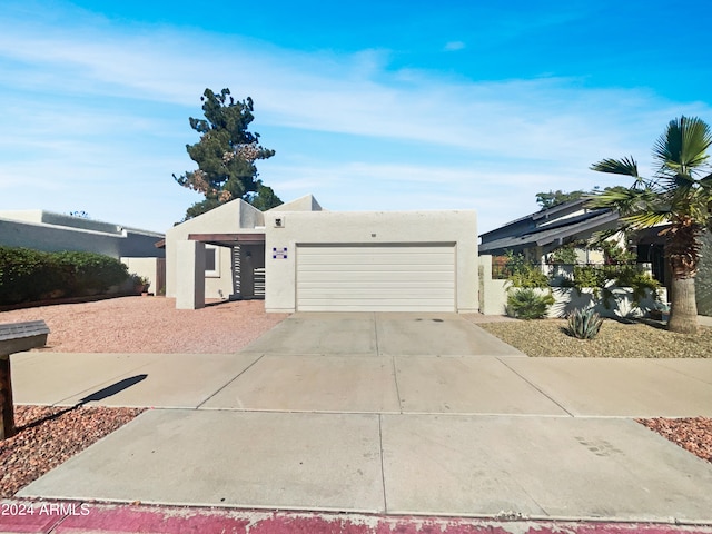 view of front of home featuring a garage