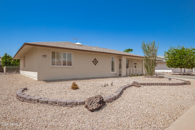 view of ranch-style house