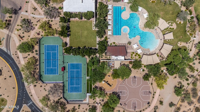 3824 E Parkside Ln, Phoenix, AZ 85050 - aerial view of a pool