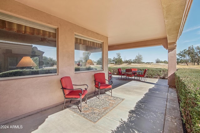 view of patio / terrace with outdoor dining area