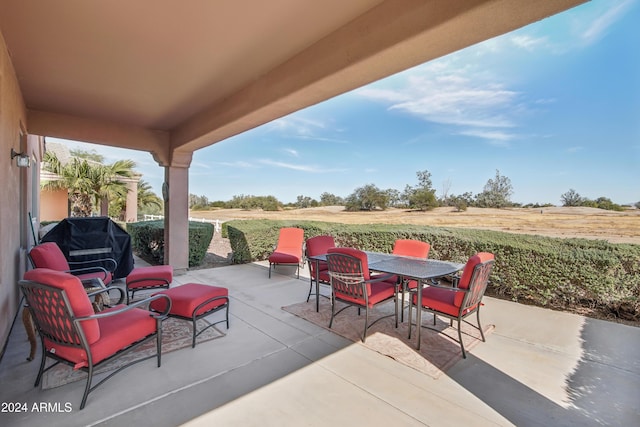 view of patio / terrace with outdoor dining area