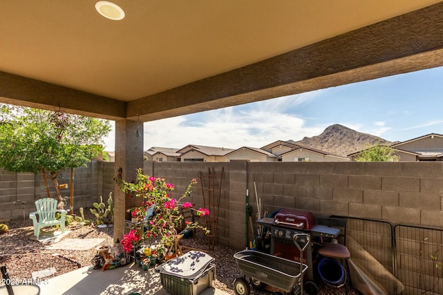 4269 W Coneflower Ln, San Tan Valley, AZ 85144 - view of patio featuring area for grilling and a fenced backyard