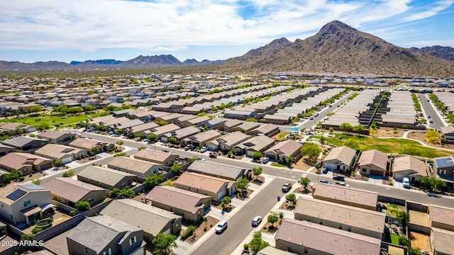 4269 W Coneflower Ln, San Tan Valley, AZ 85144 - birds eye view of property with a residential view and a mountain view