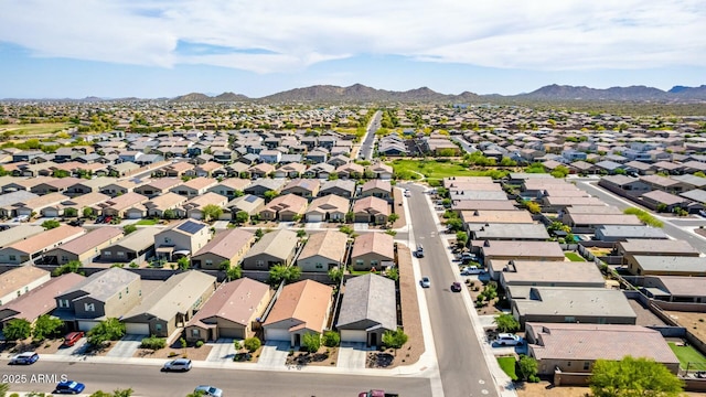 4269 W Coneflower Ln, San Tan Valley, AZ 85144 - bird's eye view featuring a mountain view and a residential view