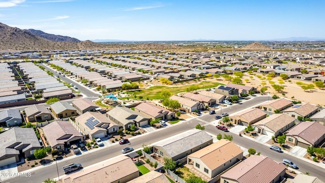 4269 W Coneflower Ln, San Tan Valley, AZ 85144 - birds eye view of property with a mountain view and a residential view