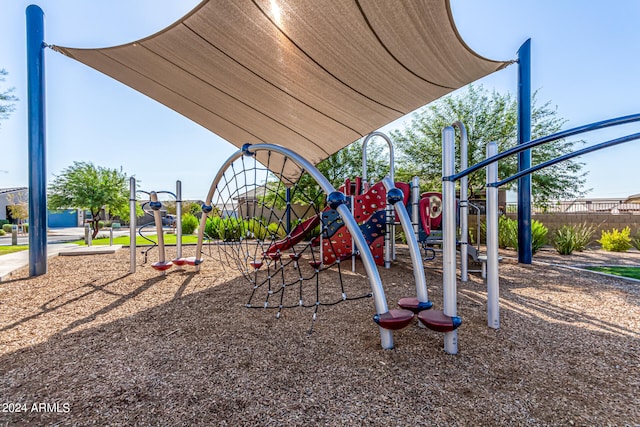 view of jungle gym