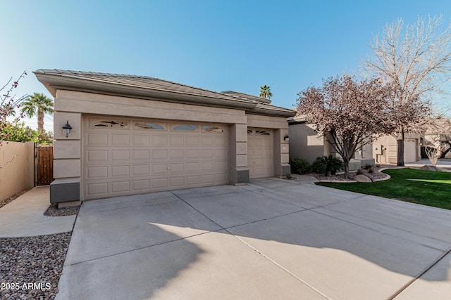 ranch-style home with a garage