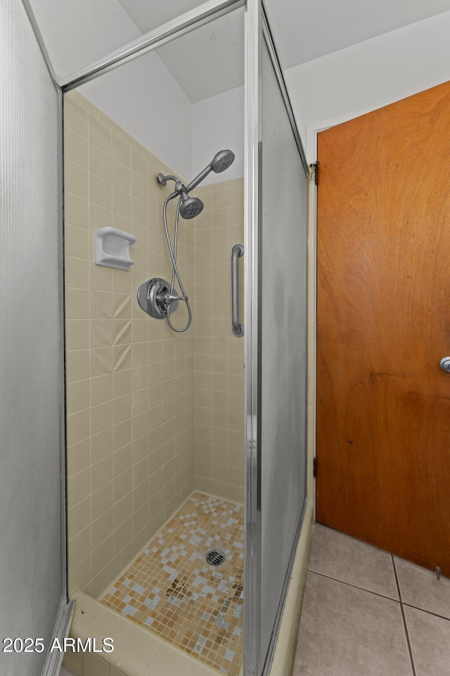 1455 W Kenrick Dr, Wickenburg, AZ 85390 - bathroom with a shower stall and tile patterned flooring