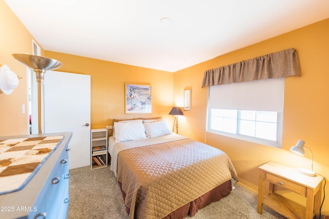 bedroom with carpet floors