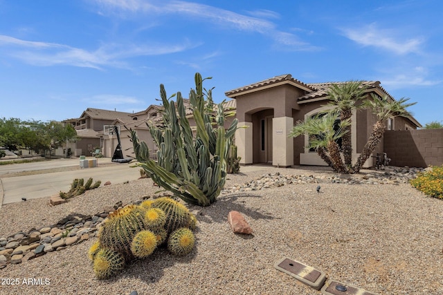 34944 N Mirandesa Dr, San Tan Valley, AZ 85143 - mediterranean / spanish-style house with stucco siding and a tiled roof