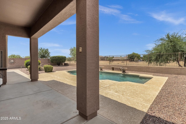 34944 N Mirandesa Dr, San Tan Valley, AZ 85143 - view of pool with a patio and a fenced backyard
